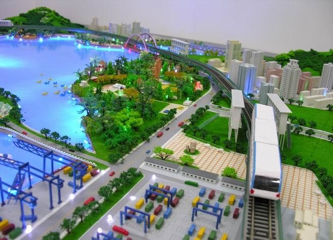 乐昌市港口沙盘